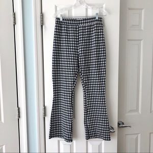 Gingham Flare Pants